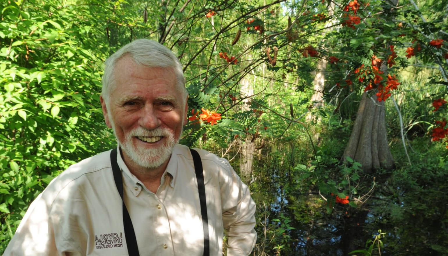 Dr Bob in rainforest